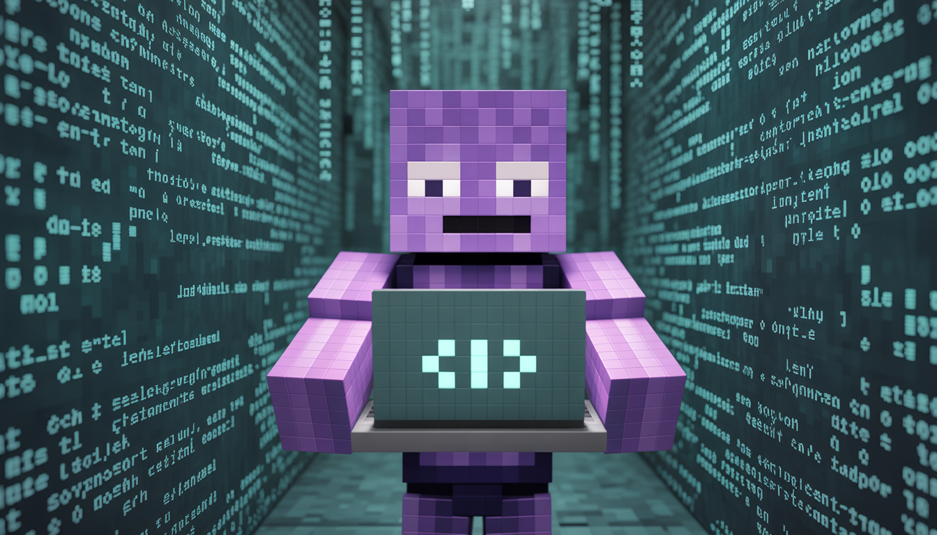 Enderman with JavaScript Code